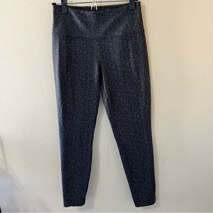 Athleta Delancey Textured Womens Small Gray Black Leggings Pants Yoga Active